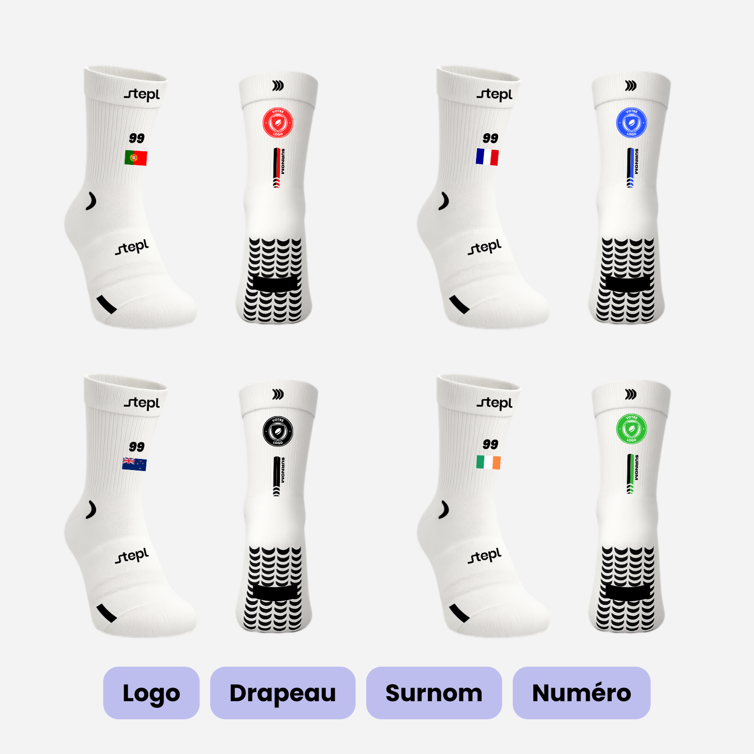 4 x Grip White - FULL OPTION
