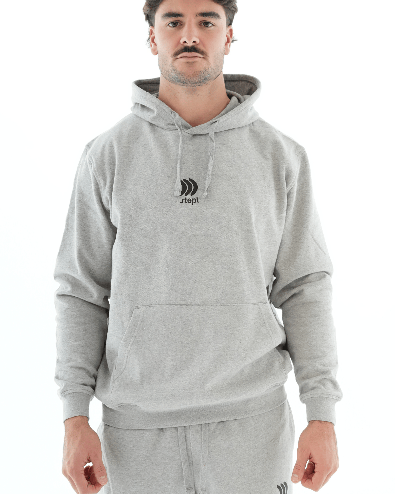 Stepl Rugby Gris / S Pull Hoodie Décontracté Unisexe