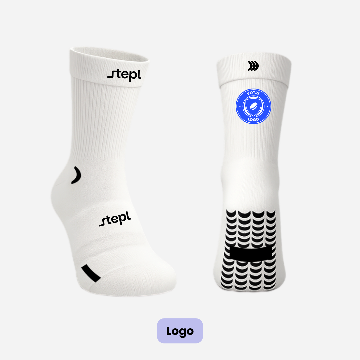 Grip White - LOGO