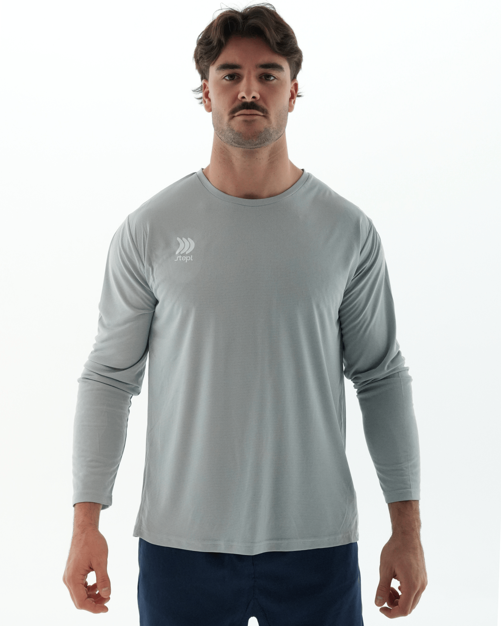 Stepl Rugby Gris / XS T-shirt Long Technique Séance Muscu Rugby